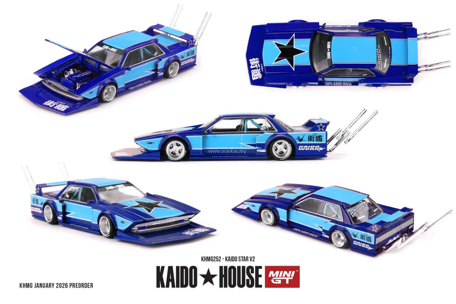 PO) MINI GT X KAIDO HOUSE 1/64 KHMG252 KAIDO STAR V2