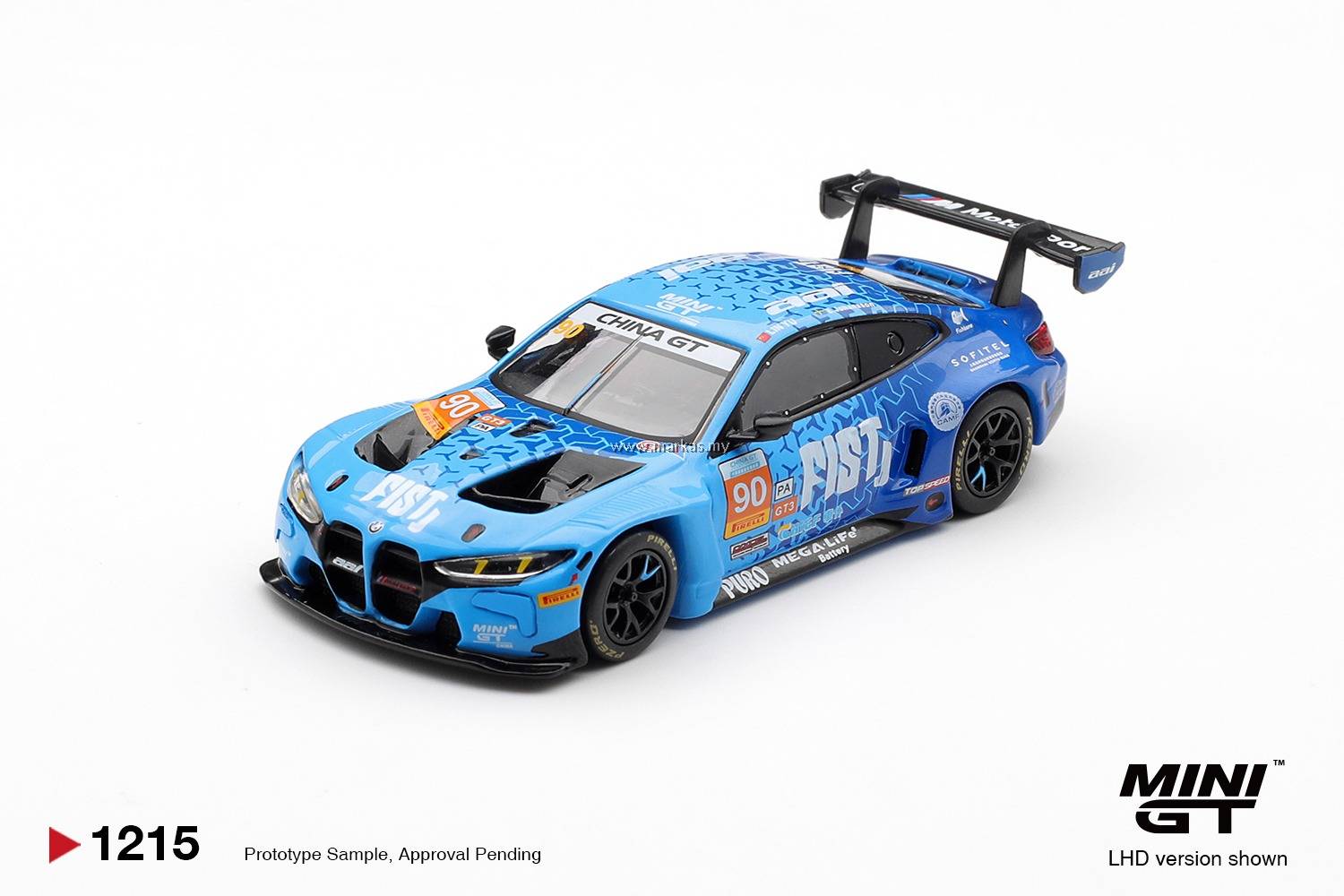 PO) MINI GT CHINA EXCLUSIVE 1/64 #1215 BMW M4 GT3 EVO #90 FIST