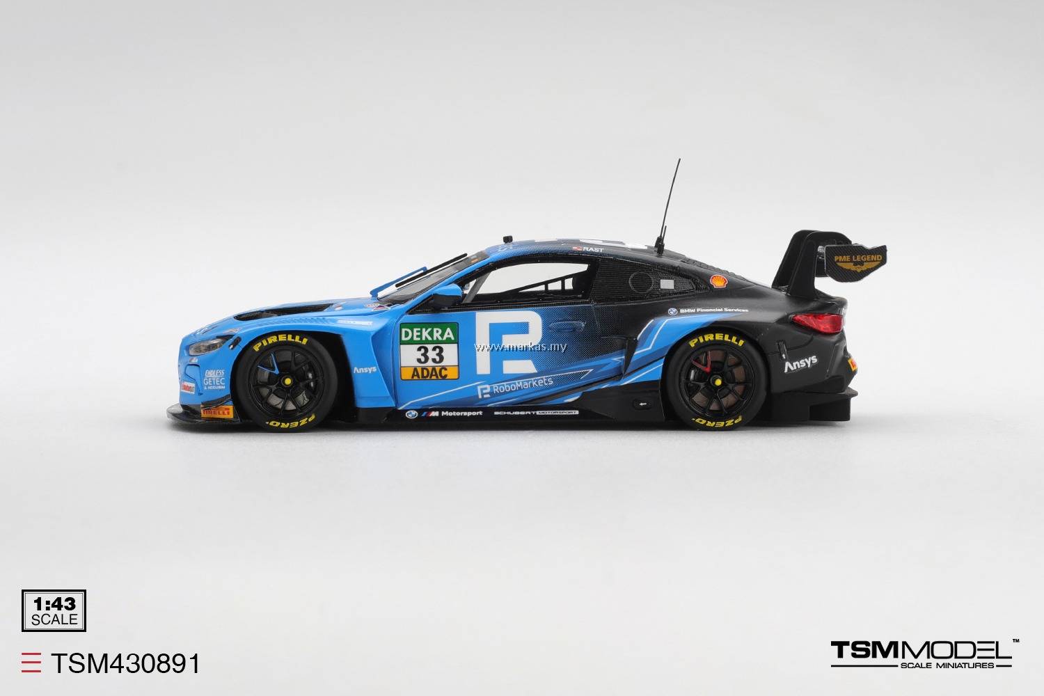 PO) TSM MODEL RESIN 1/43 TSM430891 BMW M4 GT3 EVO #33 SCHUBERT
