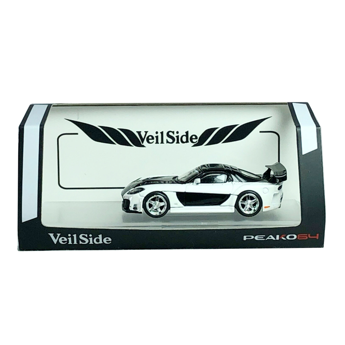 PEAKO MODEL PEAKO64 1/64 MAZDA RX7 VEILSIDE FORTUNE 7 WHITE BLACK
