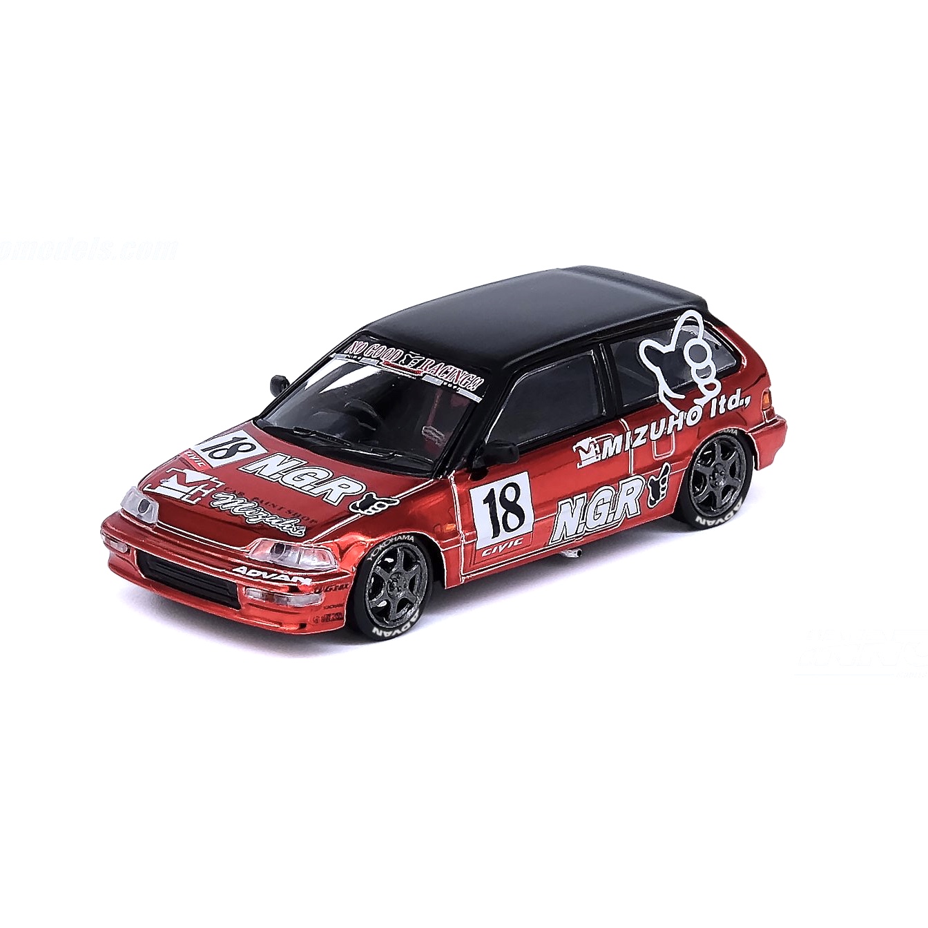 INNO MODELS INNO64 1/64 HONDA CIVIC EF9 MIZUHO NO GOOD RACING JDM