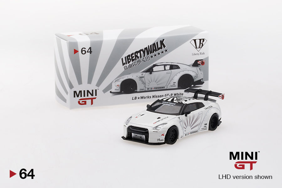 MINI GT 1/64 #64 LB WORKS NISSAN GT-R R35 TYPE 1 REAR WING VERS 1+