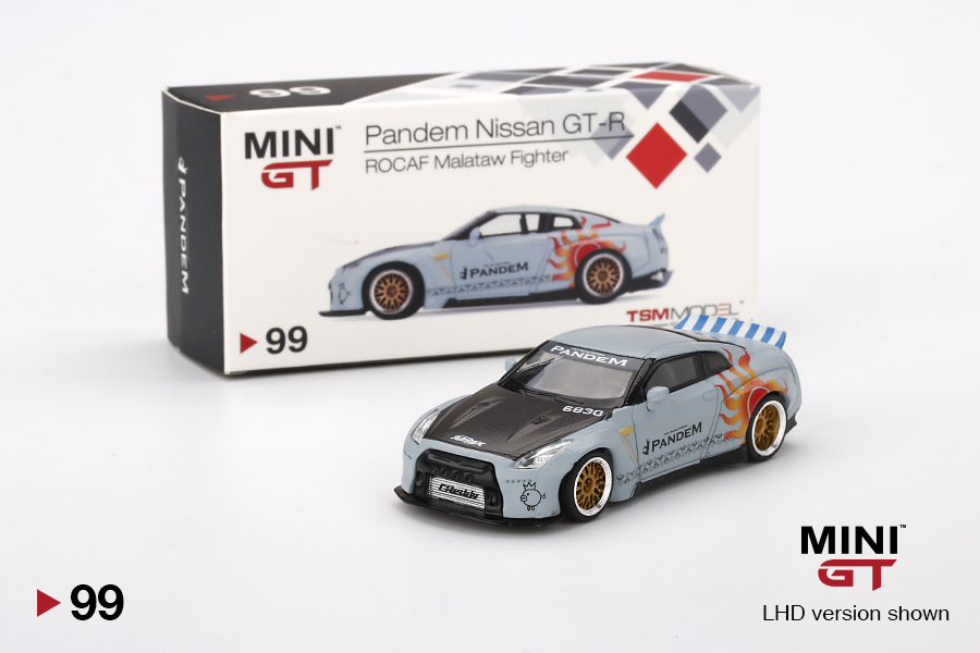 MINI GT パンデム 日産 GT-R ROCAF LHD 台湾限定 TSM MINI GT 1/64 #99 TAIWAN EXCLUSIVE PANDEM GT-R R35 DUCKTAIL ROCAF