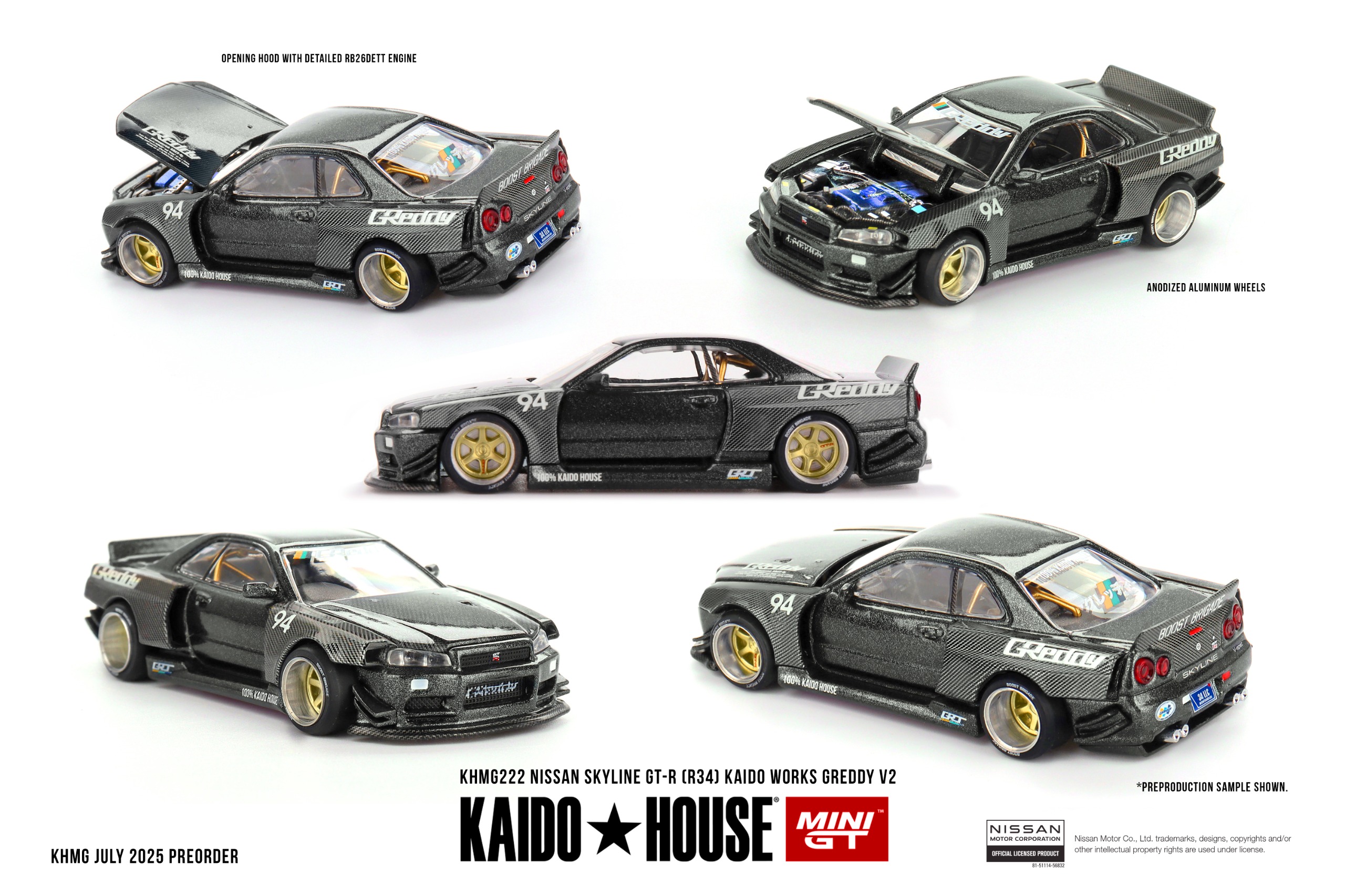 PO) MINI GT X KAIDO HOUSE 1/64 KHMG222 NISSAN SKYLINE GT-R