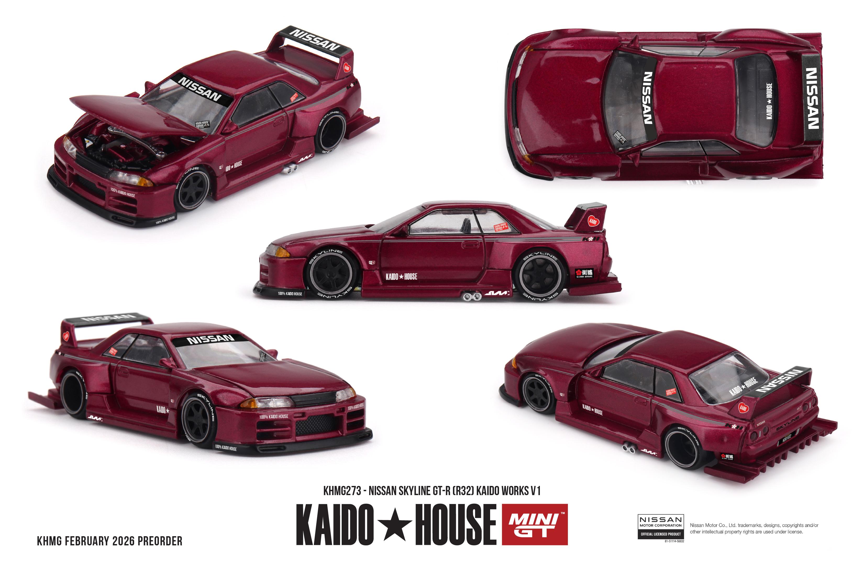 PO) MINI GT X KAIDO HOUSE 1/64 KHMG273 NISSAN SKYLINE GT-R (R32